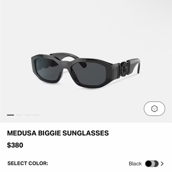 Versace Accessories - Versace Medusa Biggie Sunglasses | 40% OFF RETAIL